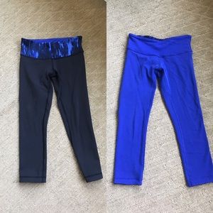 Lululemon Wunder Under Crop Reversible Leggings